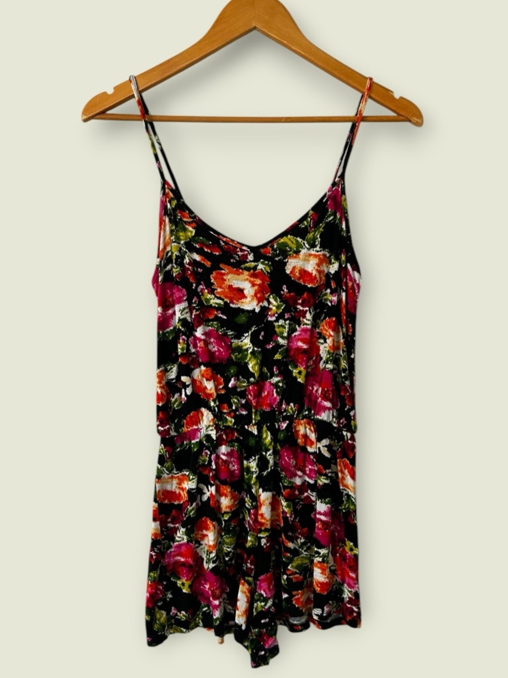 Ripe Black Floral Tube Top Multicolor Print Size S